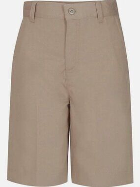Classroom Uniforms 52943 Girls Plus Flat Front Bermuda Short - Khaki